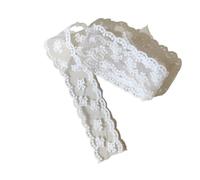 Accesorios de encaje 4 cm, bricolaje, borde ondulado, bordado hueco, lazo, cinta, embalaje, ropa, materiales hechos a mano(Color-01)