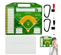 Accesorios de Entrenamiento de béisbol, Tarjetas de programación de béisbol, Tablero de borrado en con diseño magnético, portapapeles de béisbol Resistente para Entrenadores, béisbol y l