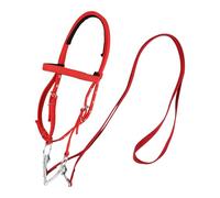Accesorios de equitación - Juego de riendas Rojas, Correas y riendas Ajustables, Accesorio versátil para equitación es para Evitar daños en la Piel. Nuestra Bridle Horse Tiene Gran Comodidad