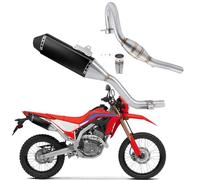 Accesorios de escape Silenciadores Slip-on De Acero Inoxidable Para Motocicleta Para Honda CRF300L 2021-2024 2023 2022 Con Protección Térmica(Nero)