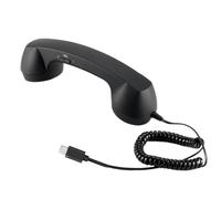 Accesorios de escritorio con conector jack de 3,5 mm, auricular retro para teléfono, componente de telefonía móvil portátil, accesorio ergonómico de actualización de audio para dispositivo inteligente