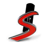 Accesorios De Estilo Exterior Del Coche Letras 3D Del Coche S Emblema Pegatinas Insignia De Rejilla Para Mini Cooper S R50 R53 R55 R56 R60 R61 F54 F55 F56 F60 Countryman Etiqueta engomada etiqueta