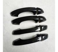Accesorios de fibra de carbono para coche, cubierta exterior de manija de puerta, calcomanías exteriores para asiento para Leon para Cupra 5F MK3 piezas de moldeo (estilo 1) (estilo 1)