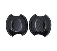 Accesorios de fibra de carbono para manija de puerta de coche, compatible con Ford Mustang para Shelby GT GT500 2005 2006 2007-2014 piezas de automóvil (estilo 4) (estilo 1)