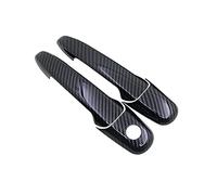 Accesorios de fibra de carbono para manija de puerta de coche, compatible con Ford Mustang para Shelby GT GT500 2005 2006 2007-2014 (estilo 4) (estilo 2)