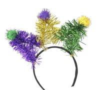 Accesorios De Fiestas De Carnavales Brillantes Pommes Pompones Para La Banda Para La Fiesta Del Festival Del Festival Mardi Gras Accesorios Banda Cabello Encabezado