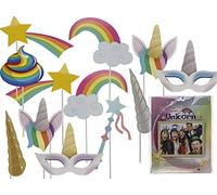 Accesorios de fiestas para fotos con sticks, Unicornio