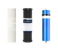 Accesorios de filtración de agua Filtro purificador de agua 10 pulgadas algodón PP + carbón comprimido CTO + 1000G RO Alta precisión