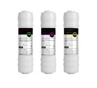 Accesorios de filtración de agua Reemplazo de filtro agua Universal 5 etapas conexión rápida, accesorios purificador PP algodón UDF CTO UF T33 Alta precisión(C)
