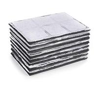 Accesorios de filtro de bebedero eléctrico para mascotas de 8 piezas, filtro de fuente de agua automático inteligente de repuesto, perros, gatos, animales (4.3x3x0.2in)(Blanco)