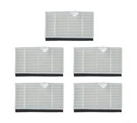 Accesorios de filtro de repuesto para aspiradora robot Ultenic D10, paquete de 5 filtros resistentes para una captura eficiente del polvo
