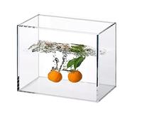 Accesorios de fotografía de acrílico for publicidad cosmética dinámica, tanque de agua profunda transparente, caja de exhibición de cubo de exhibición for fotografía flotante(60x40x40cm/23.6x15.7x15.7