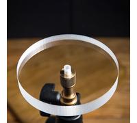 Accesorios de fotografía de naturaleza muerta de acrílico transparente for cosméticos con interfaz, accesorios de fotografía redondos for comida, joyería, maquillaje cosmético, sesión de fotos, diámet