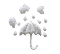 Accesorios de fotografía para bebé paraguas nube gotas de lluvia apoyos conjunto recién nacido foto posando fondo decoración ducha recién nacido fondo decoraciones