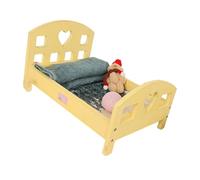 Accesorios de fotografía para recién nacidos, cama pequeña de madera de cien días para cuna de bebé, asistencia para posar, accesorios de decoración de madera maciza, cama de madera para posar