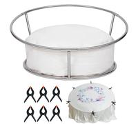 Accesorios de fotografía para recién nacidos, mesa de sesión de fotos para recién nacidos con puf sin relleno, telón de fondo de tela elástica y 6 clips, marco de sesión de fotos de bebé, juego de