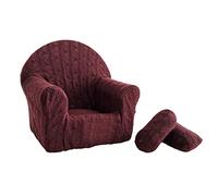 Accesorios de Fotografía para Recién Nacidos Posando Mini Sofá con 2 Cojines Silla de Asiento Infantil Niño Sesión de Fotos Accesorios de Disparo para Accesorios de Estudio