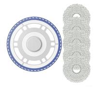 Accesorios de fregona con bloqueo de agua fuerte para Ecovacs para DEEBOT N30 PRO, incluye 1 soporte y 5 paños (A)