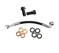 Accesorios de Freno Accesorios para Motocicleta AN3 M8 Banjo, Línea Freno De Embrague Hidráulico Acero Inoxidable, Cable Trenzado, Manguera Aceite 30cm-500cm 28°-90°(40cm)