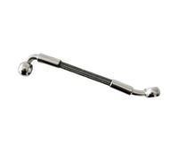 Accesorios de Freno Accesorios para Motocicleta De 28°-90°, Línea Freno Acero Inoxidable, Manguera Trenzada Combustible Y Aceite Banjo 10mm, 30cm-50cm(330cm)