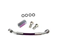 Accesorios de Freno Adaptador De Conector 2 Vías para Manguera Freno Motocicleta AN3 M10, Extensión Tubo Aceite Embrague, 28°-28°, Accesorios(30cm)