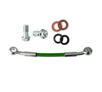 Accesorios de Freno Manguera De Freno Trenzada Acero AN3 para Motocicleta, 30 Cm-500 Cm, M10 X 1,25 Mm, Cable Tubo Aceite Banjo, Embrague Hidráulico, Accesorios 28°-28°(420cm)