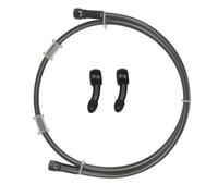 Accesorios de Freno Motos ATV, Street, Dirt Bike Y Pit Manguera De Freno M10 AN3 28°-28° Tubo Hidráulico Aceite Trenzado Acero Inoxidable(1000mm)