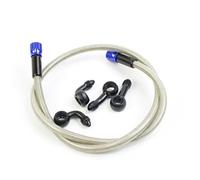 Accesorios de Freno Tubo De Manguera Embrague Y Freno Hidráulico Acero para Motocicleta con Tornillo M10 para Motos Cross, Quads, Cuatrimotos Ciclomotores(80cm)