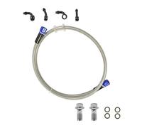 Accesorios de Freno Tubo De Manguera Embrague Y Freno Hidráulico Acero para Motocicleta con Tornillo M10 para Motos Cross, Quads, Cuatrimotos Ciclomotores(120cm)