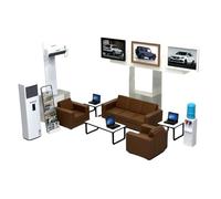 Accesorios de garaje a escala 1/18, juego de modelo de elevación y cambiador de neumáticos para taller de reparación de automóviles y escena de tienda personalizada, se puede mostrar con modelo de