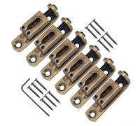 Accesorios de guitarra mejorada, pon tus manos en este práctico kit completo de sillín de seis con práctica herramienta (bronce)