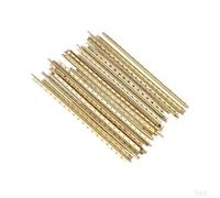 Accesorios de guitarra para principiantes 19 Unids/set Trastes Guitarra Clásica Traste Alambre Latón Cuproníquel Fretwire 2mm Clásico(Gold)