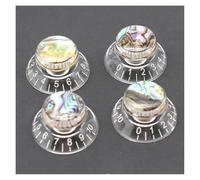 Accesorios de guitarra para principiantes 3 Uds/4 Uds Perillas De Guitarra Top Bell Top Hat Perilla De Tono De Volumen De Velocidad Para Guitarra LP/ST(4pcs)