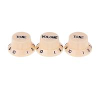 Accesorios de guitarra para principiantes 3 Unids/set Perilla De Guitarras De Plástico Perillas De Control De 1 Volumen Y 2 Tonos Para Accesorios De Guitarra(4)