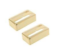 Accesorios de guitarra para principiantes Cubierta Para Pastilla De Guitarra Cubiertas De Latón Para Pastilla Humbucker Se Adapta A La Mayoría De Guitarra LP 3 Estilos 2 Uds(Gold,H)