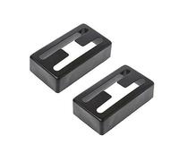 Accesorios de guitarra para principiantes Cubierta Para Pastilla De Guitarra Cubiertas De Latón Para Pastilla Humbucker Se Adapta A La Mayoría De Guitarra LP 3 Estilos 2 Uds(Black,H)