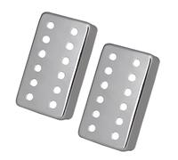 Accesorios de guitarra para principiantes Cubiertas Para Pastilla Individual De Guitarra De Latón, 50 + 52Mm, Para Accesorios De Guitarra Eléctrica LP(Silver)