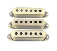Accesorios de guitarra para principiantes Cubiertas Para Pastilla Individual De Guitarra Eléctrica De Latón 3 Uds 48mm/50mm/52mm Piezas Accesorios Para Guitarra Bronce/cobre Rojo(Bronze,50mm)