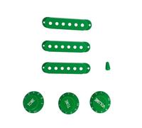 Accesorios de guitarra para principiantes Piezas De Guitarra, 1 Juego De Cubiertas Y Perillas Para Pastilla De Bobina Única, Cubiertas Para Pastilla De Guitarra, 1 Volumen, 2 Perillas De Tono, Punta D