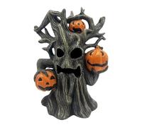 Accesorios De Hadas De Hadas De Halloween, Decoración De Árbol Embrujado Iluminada, Resina Alta En Miniatura Halloween & Christmas Spooky Tree, Elaborado Hasta El Final, Diseño Espeluznante, 12x9.5x17