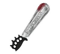Accesorios de Halloween - Realistic Cutter Prop with Fake Blood Effect, Portable Horror Theater Accessory, Costume Decoration Toy, Haunted House Prank Item for Role Playing, Party & Stage Performance