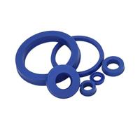 Accesorios de hardware 120/125 * 130/135/150 5/8/9/10/12/13/15/16 Eje PU azul Vástago pistón Anillo U/YO Junta ranurada Sello aceite hidráulico mecánico(1Pcs UN125x150x15)