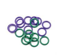 Accesorios de hardware 270 piezas Junta tórica Arandela goma Juego sellado sello NBR 5-26 mm Sujetadores Banda elástica nitrilo Anillos(Green)