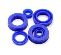 Accesorios de hardware Sello hidráulico eje radial UN ID 8-19MM Eje pistón poliuretano Vástago Copa en forma U un solo labio PU Sellos aceite Arandela sellado(14x20x6(5pcs))