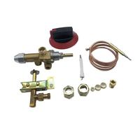 Accesorios de herramientas Válvula de protección de escape Válvula de seguridad de gas con quemador piloto compatible con Electrolux ZANUSSI MARENO PEL21S CE0085 AQ0608 Reemplazo de estufa
