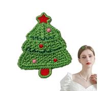 Accesorios de horquilla de Navidad | Horquilla decorativa de ganchillo de Navidad | Accesorios para el cabello, horquillas portátiles para el pelo para fiestas de citas de la vida diaria