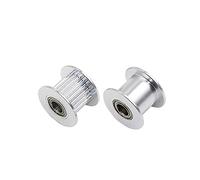 Accesorios de impresora 1Pcs GT2 Polea 20 con dientes o sin dientes Polea inactiva 20 dientes Diámetro del engranaje de sincronización 5MM para GT2 Ancho de la correa 10MM para impresora 3D Accesorios