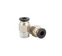 Accesorios de impresora 2 piezas Conector neumático PC4-01 1,75 mm Tubo de PTFE de 3 mm Entrada de alimentación de acoplador rápido para accesorios de cabezal en J Reprap Hotend Se adapta a impresoras