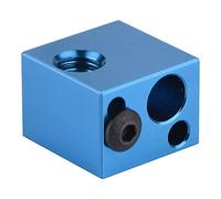 Accesorios de Impresora 3D Bloque Calefactor de Extremo Caliente de Aluminio con conexión roscada Interna: Rojo y Azul(Azul)