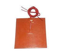 Accesorios de impresora almohadilla térmica de silicona, 280 mm x 280 mm, para cama térmica de impresoras 3D (color: negro, tamaño: 240 V, 300 W) (rojo, 120 V 200 W)